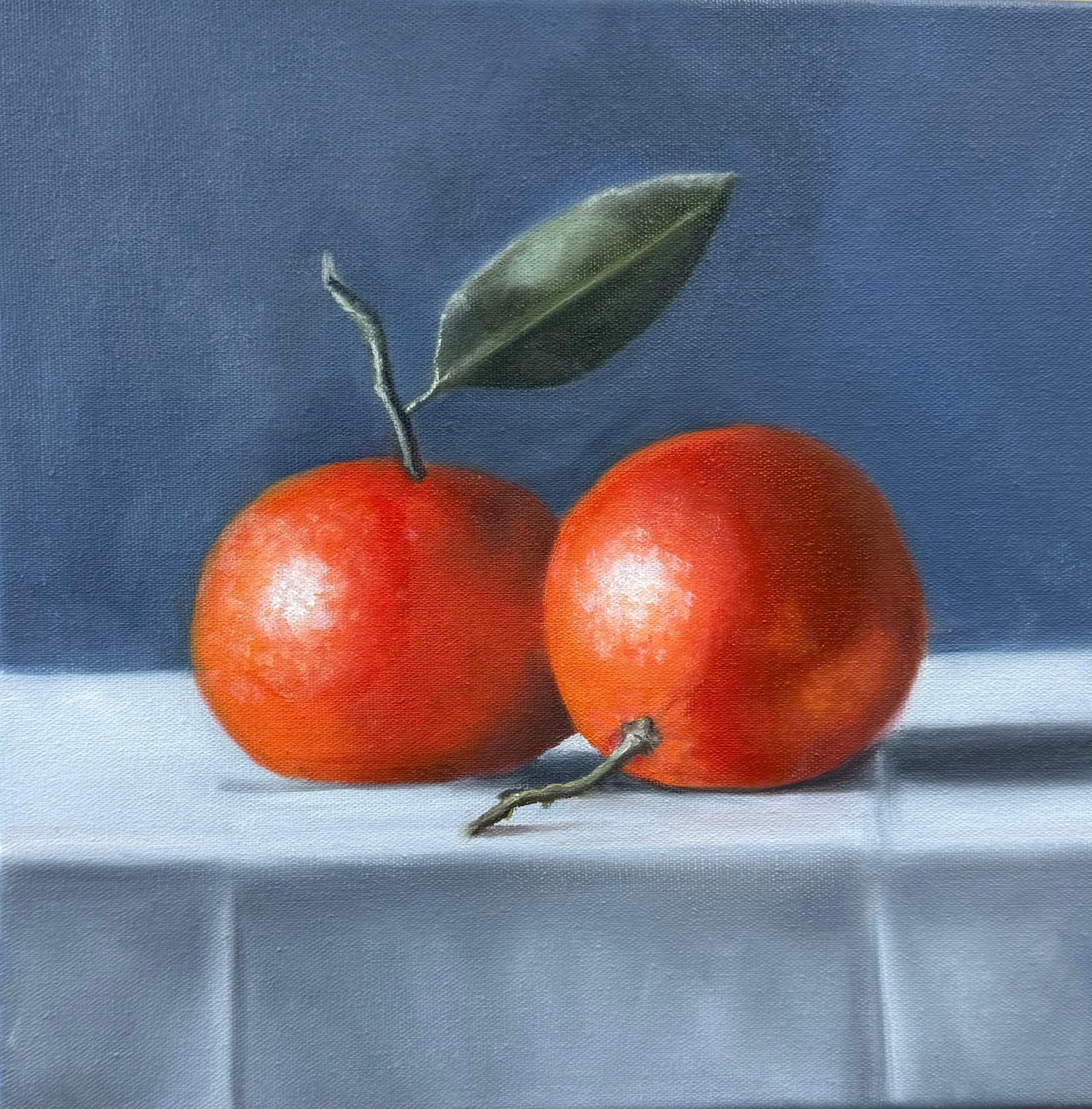 Frutos Rojos — Oil on canvas, 2025, by Ángela Vera