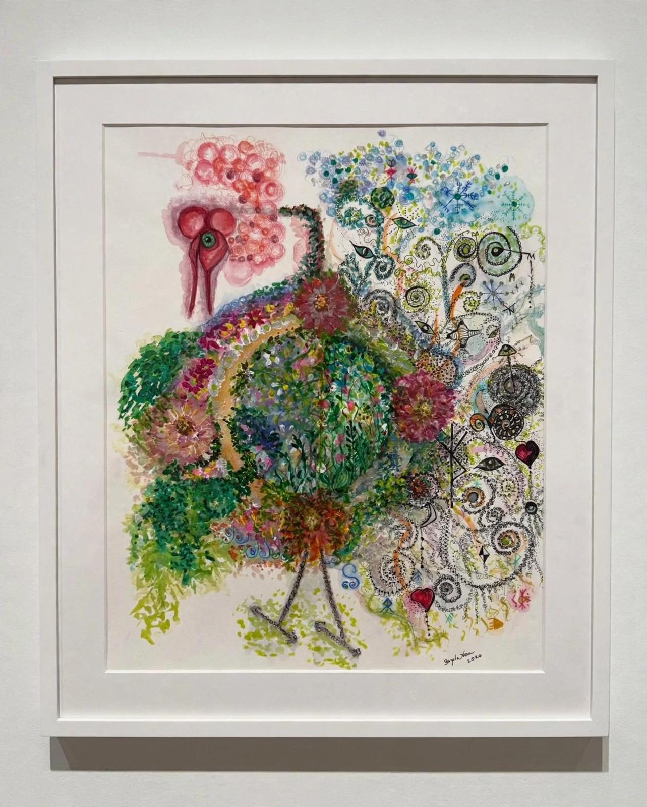 Glamour V: Amanecer — Watercolor & mixed media, 2026, by Ángela Vera