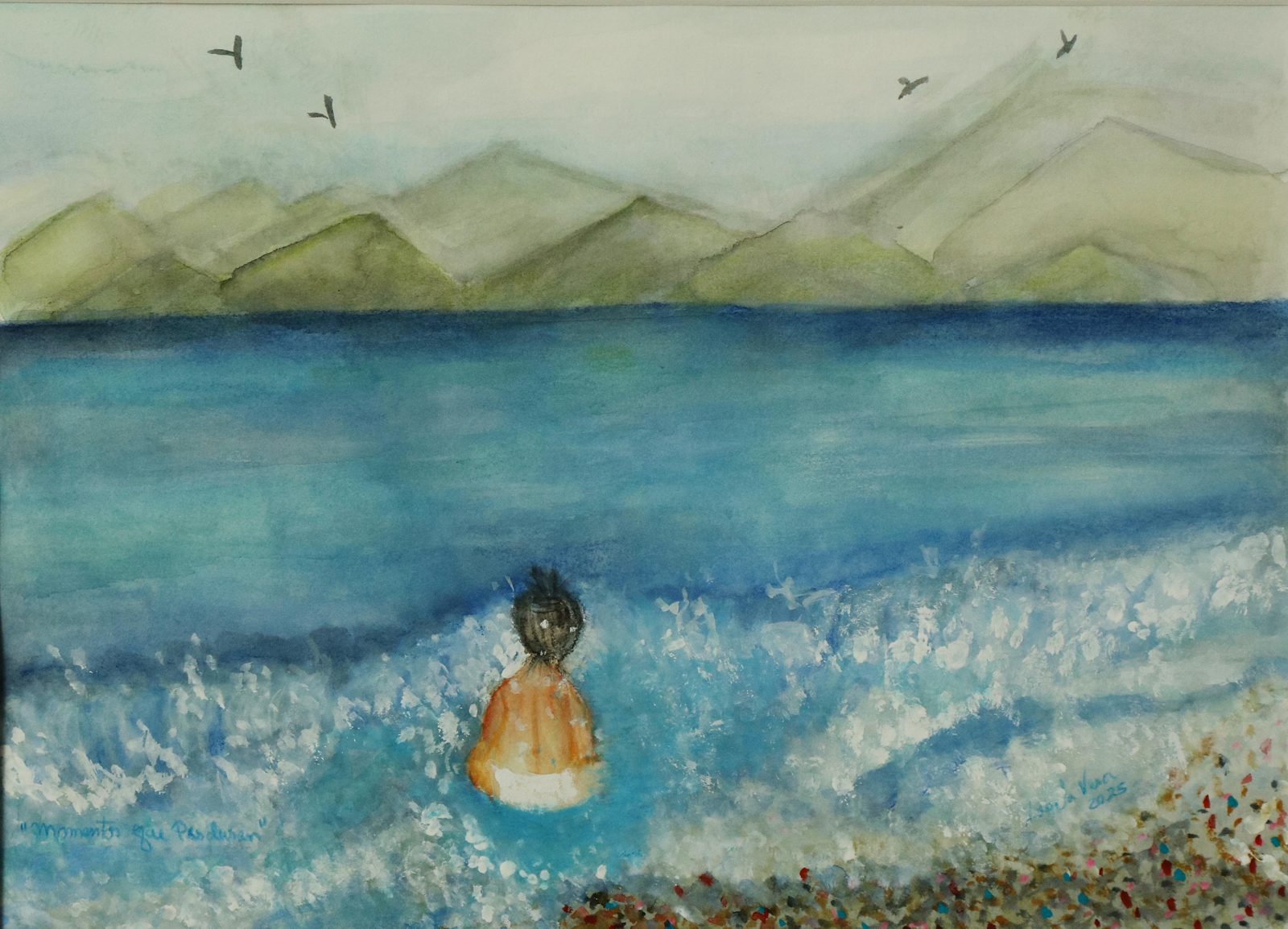 Momentos de Asombro — Watercolor, 2025, by Ángela Vera