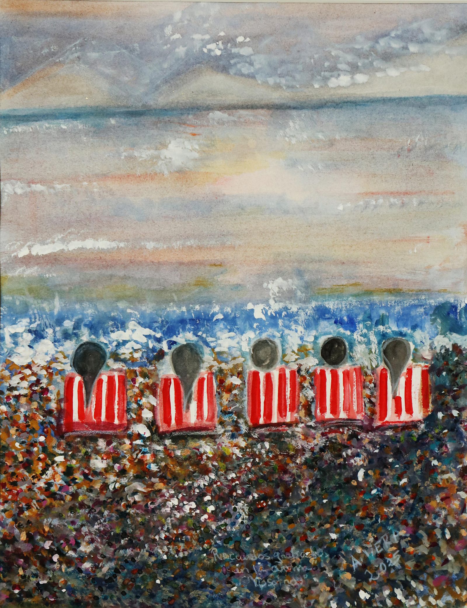 Nosotros — Watercolor on paper, 2025, by Ángela Vera