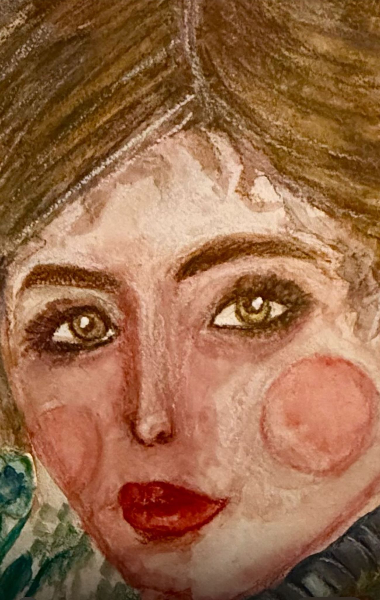 Retrato de Artista — Watercolor, 2025, by Ángela Vera